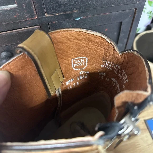 Dan Post Brown and Pink Western Boots - Picture 5 of 6